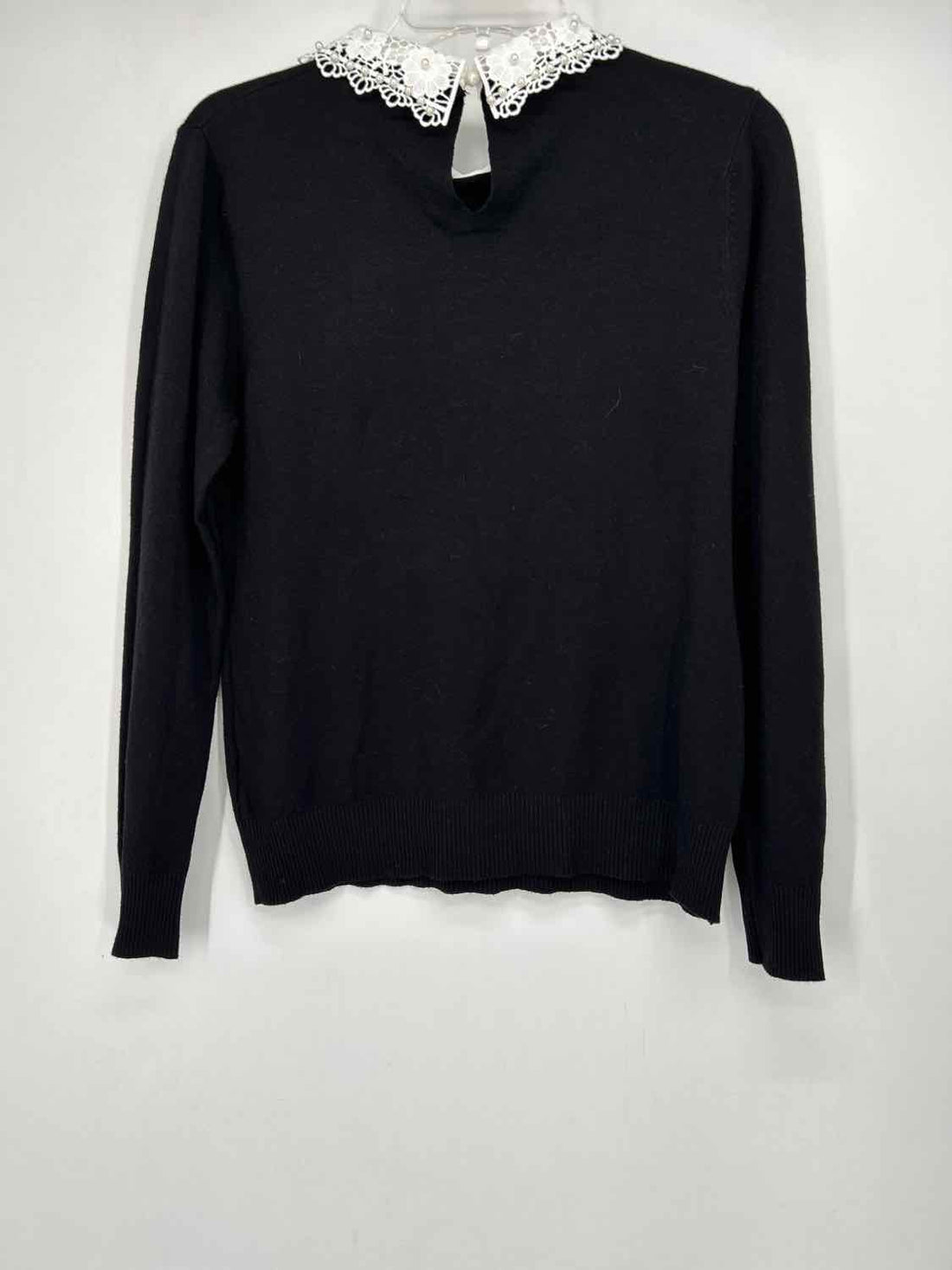Siani Size M Black & White Lace NWT Sweater