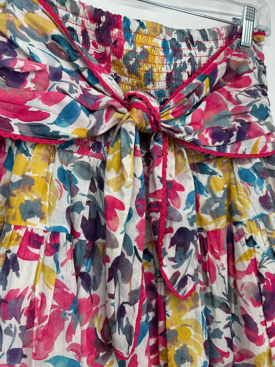 Allison Size M White Watercolor Print NWT Chase Mini Skirts