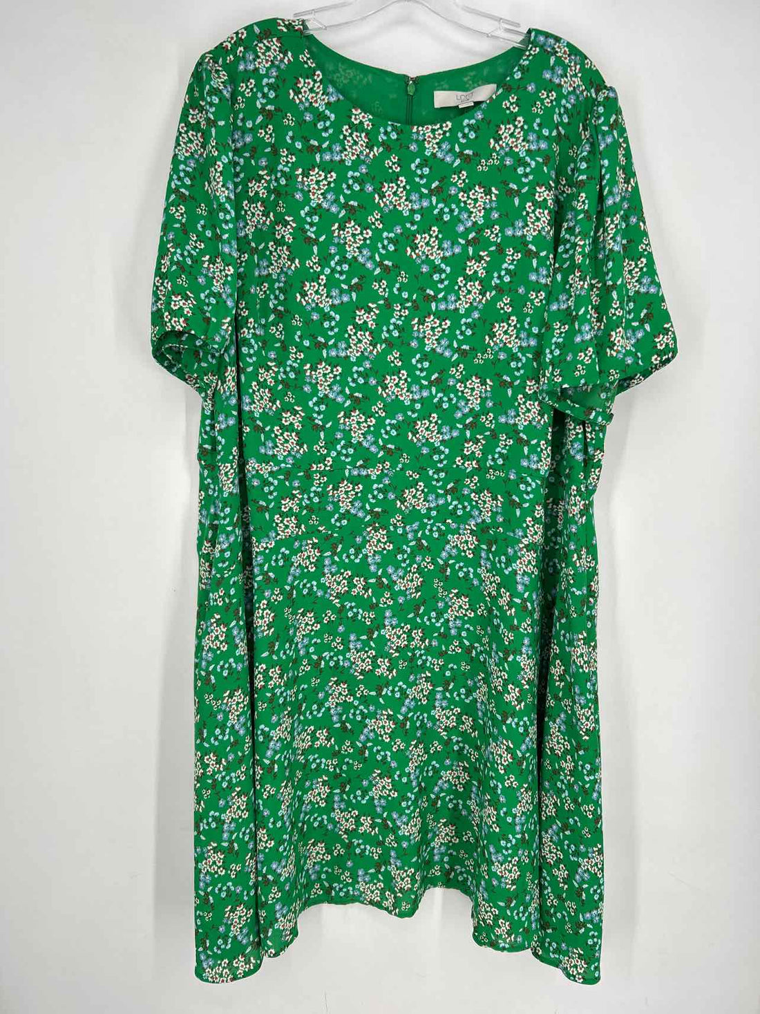 Loft Size 20 Green Floral Dress