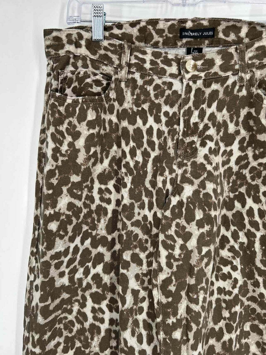 Sincerely Jules Size 11 Leopard Jeans