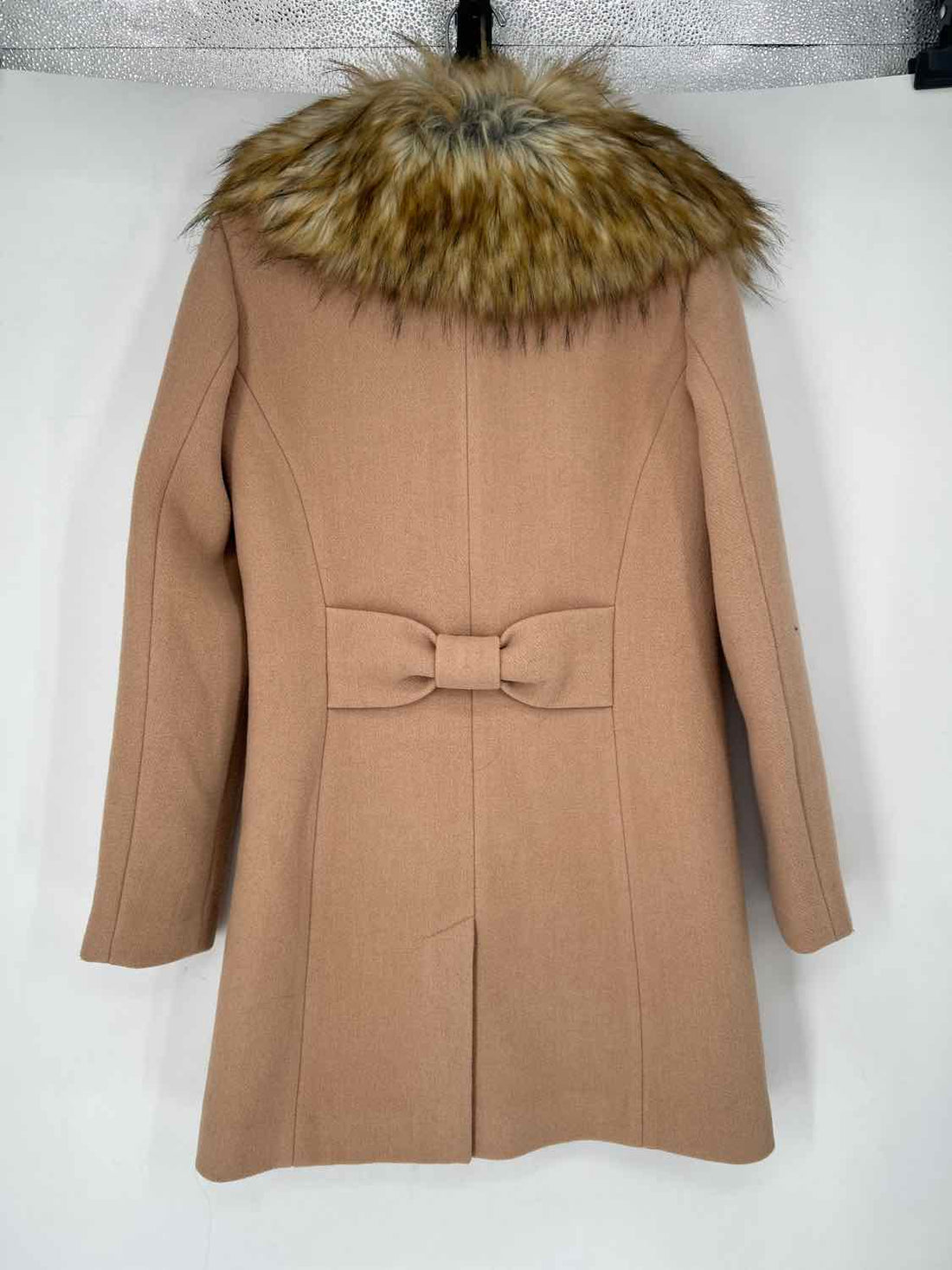 Kate Spade Size XS Tan Wool Blend Coat