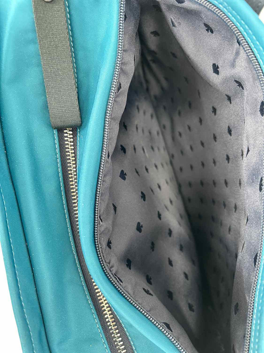 Kate Spade Teal Colorblock Nylon Tote