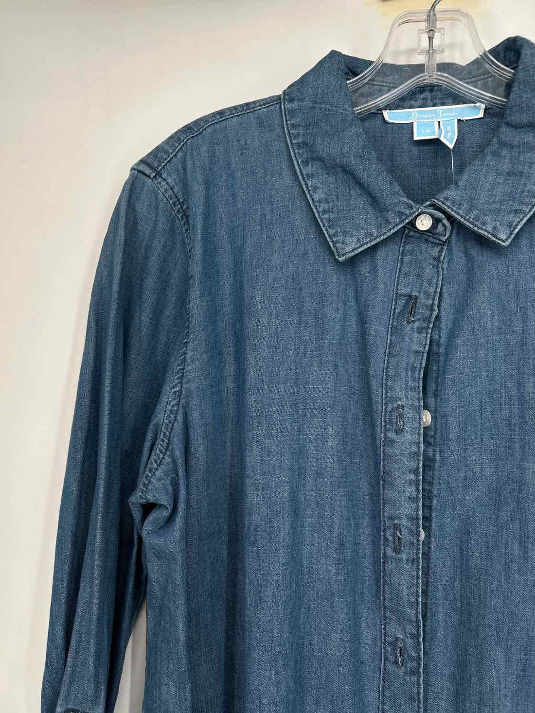 Draper James Size 12 Chambray Long Sleeve