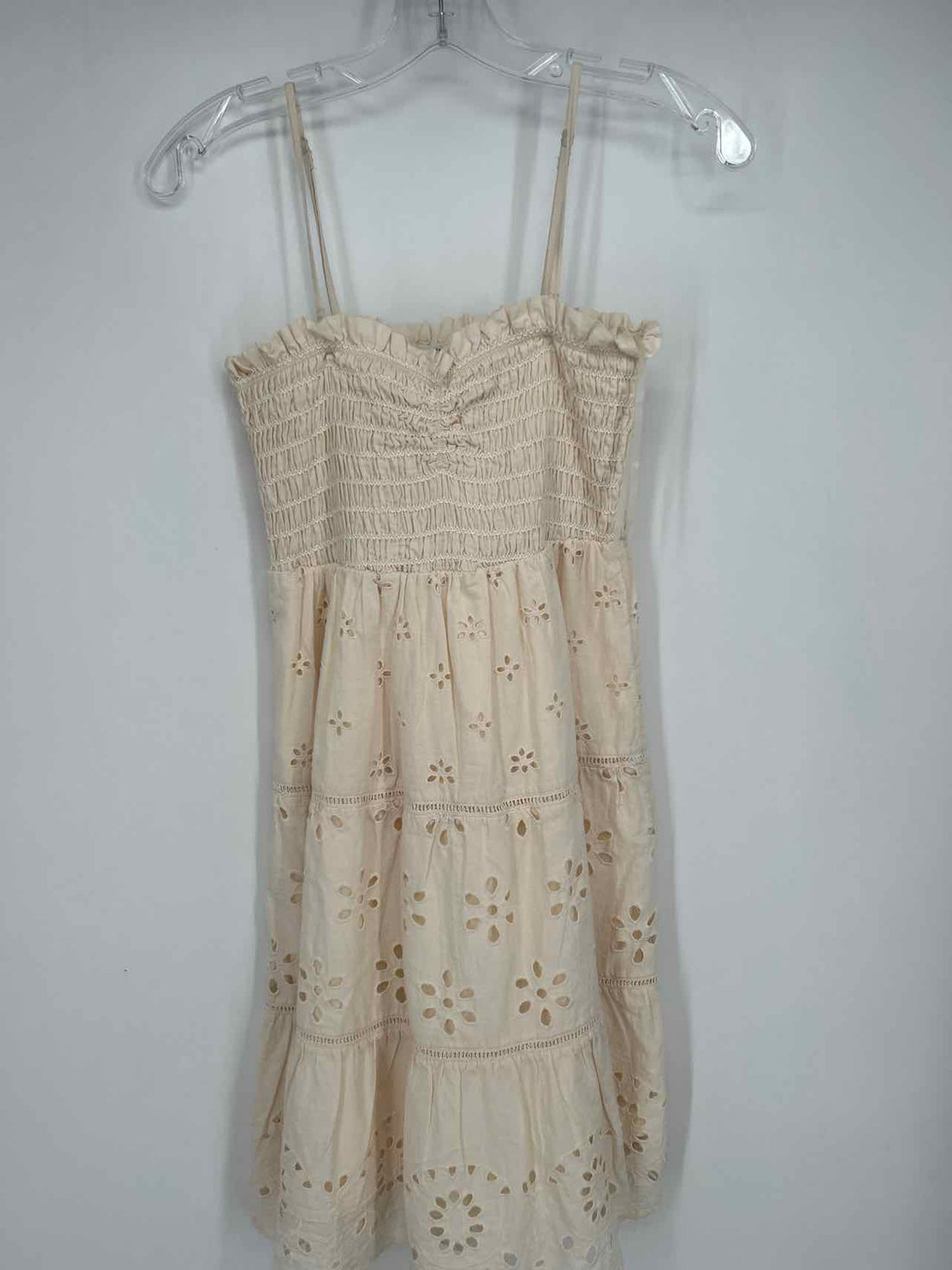 American Eagle Size S Cream Eyelet Dress
