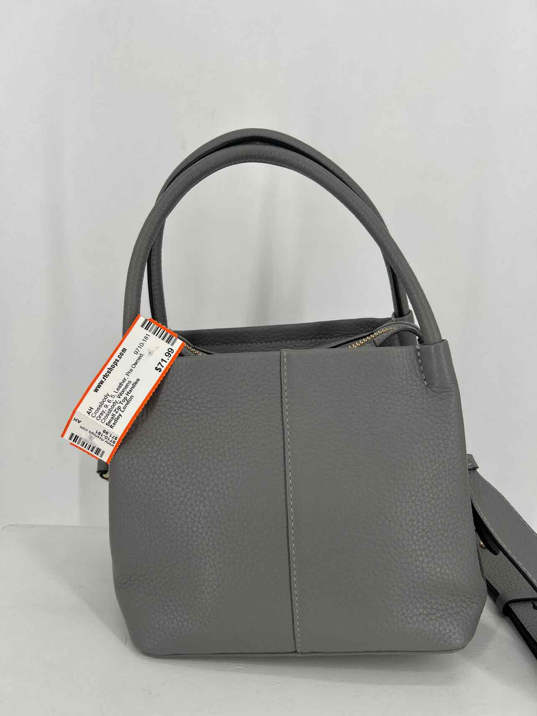 Radley London Gray Leather Pre Owned Crossbody