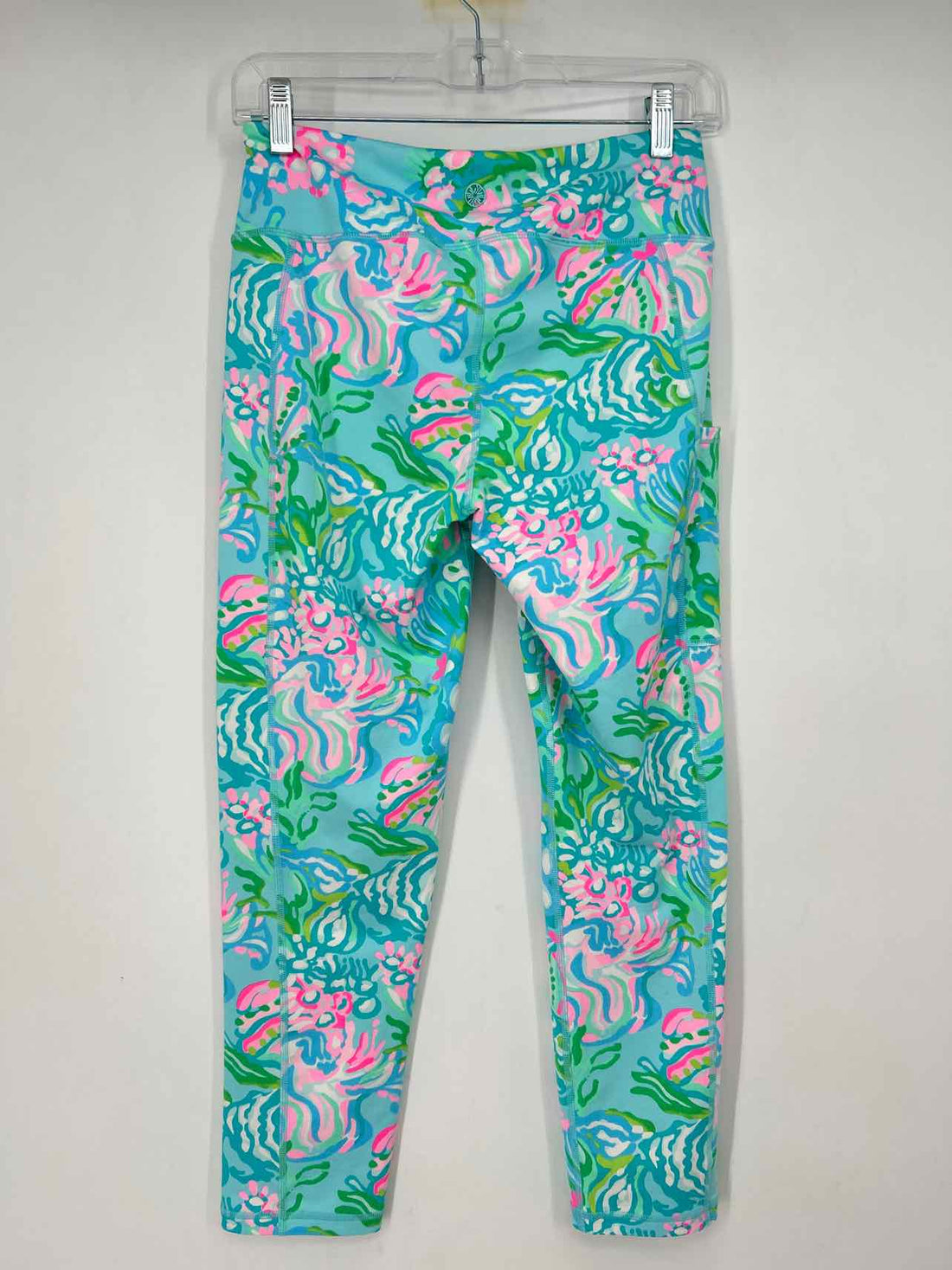 Lilly Pulitzer Size M Light Blue Print Lilly Pulitzer Luxletic Leggings