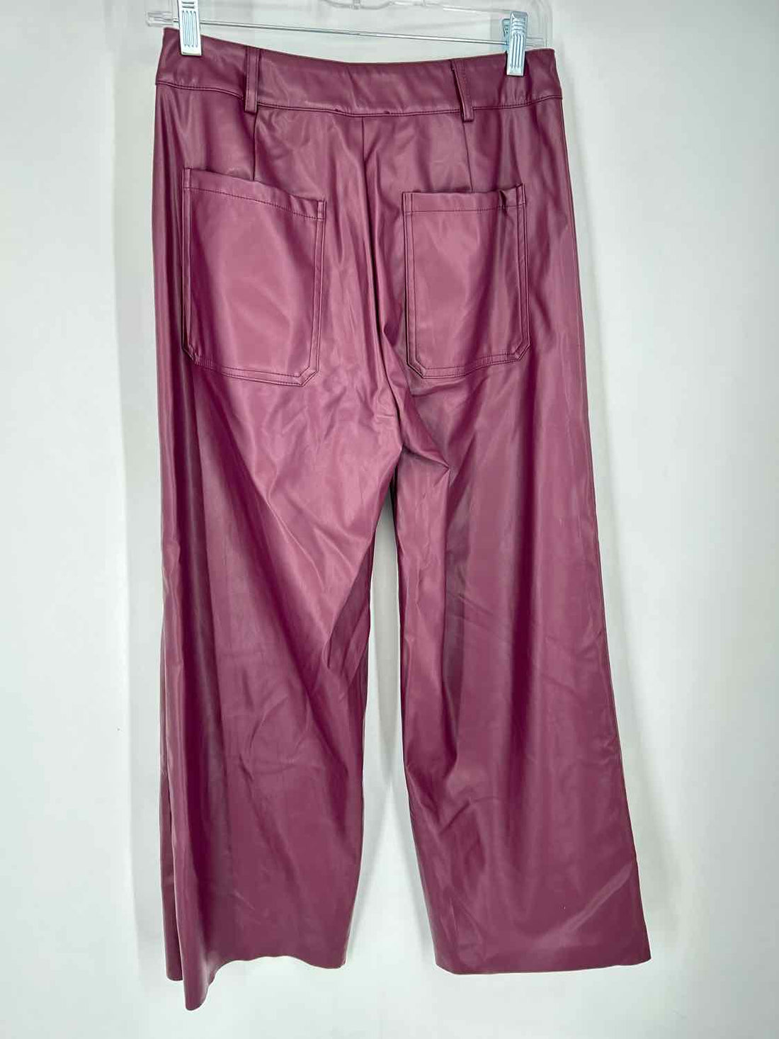 Avara Size S Maroon Faux Leather Pants