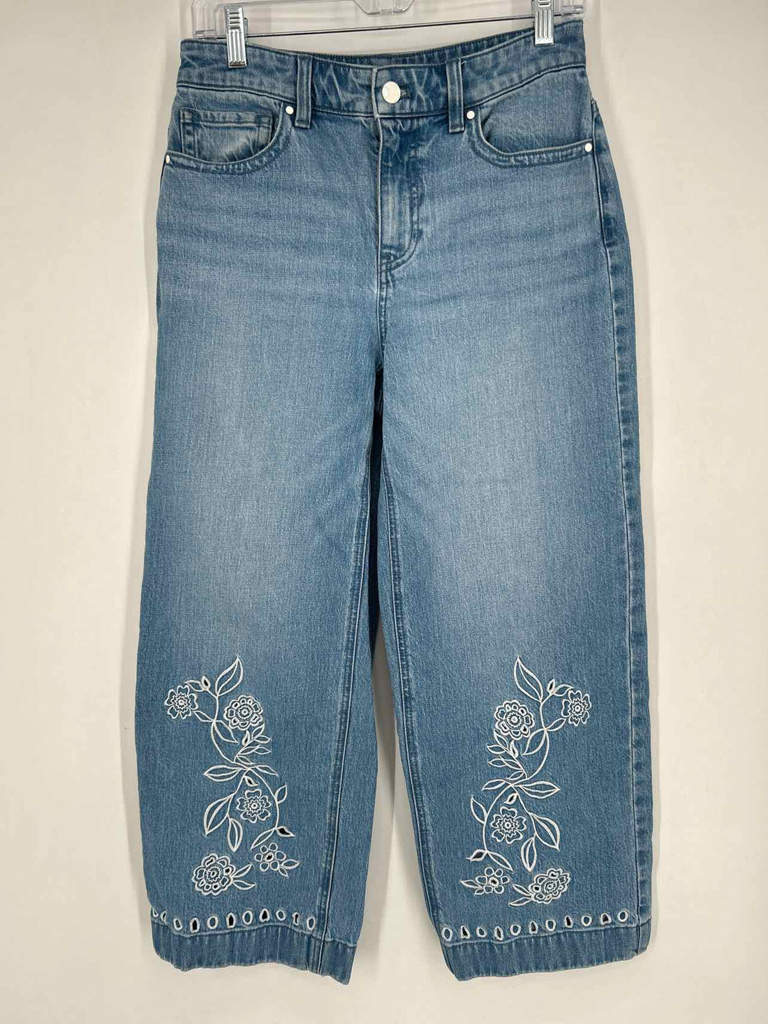 Talbots Size 2 Denim Embroidered Jeans