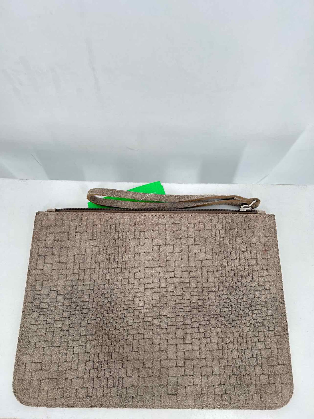 Valentina Gray Suede Excellent Condition Clutch