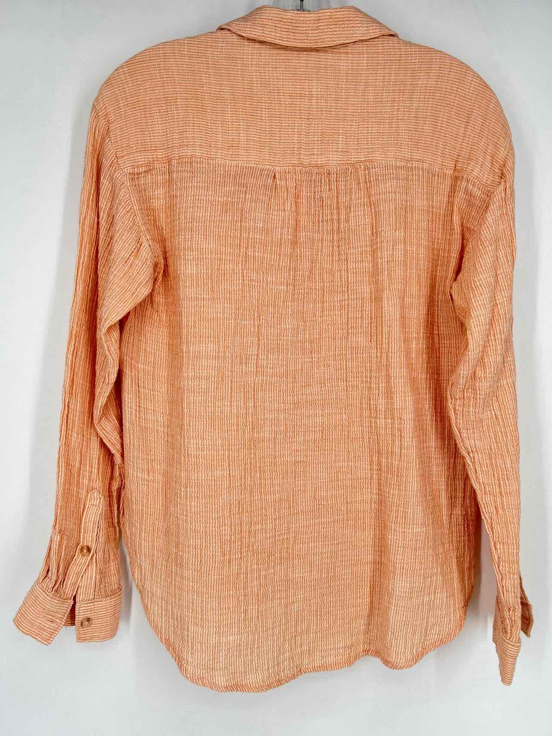 By Anthropologie Size S Orange Stripe Long Sleeve