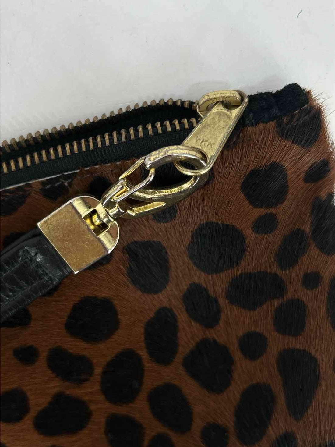 Satchel. Leopard Leather Clutch