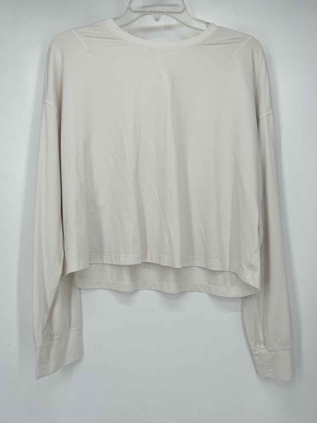 Lululemon Size 12 White Active Tops Long Sleeve