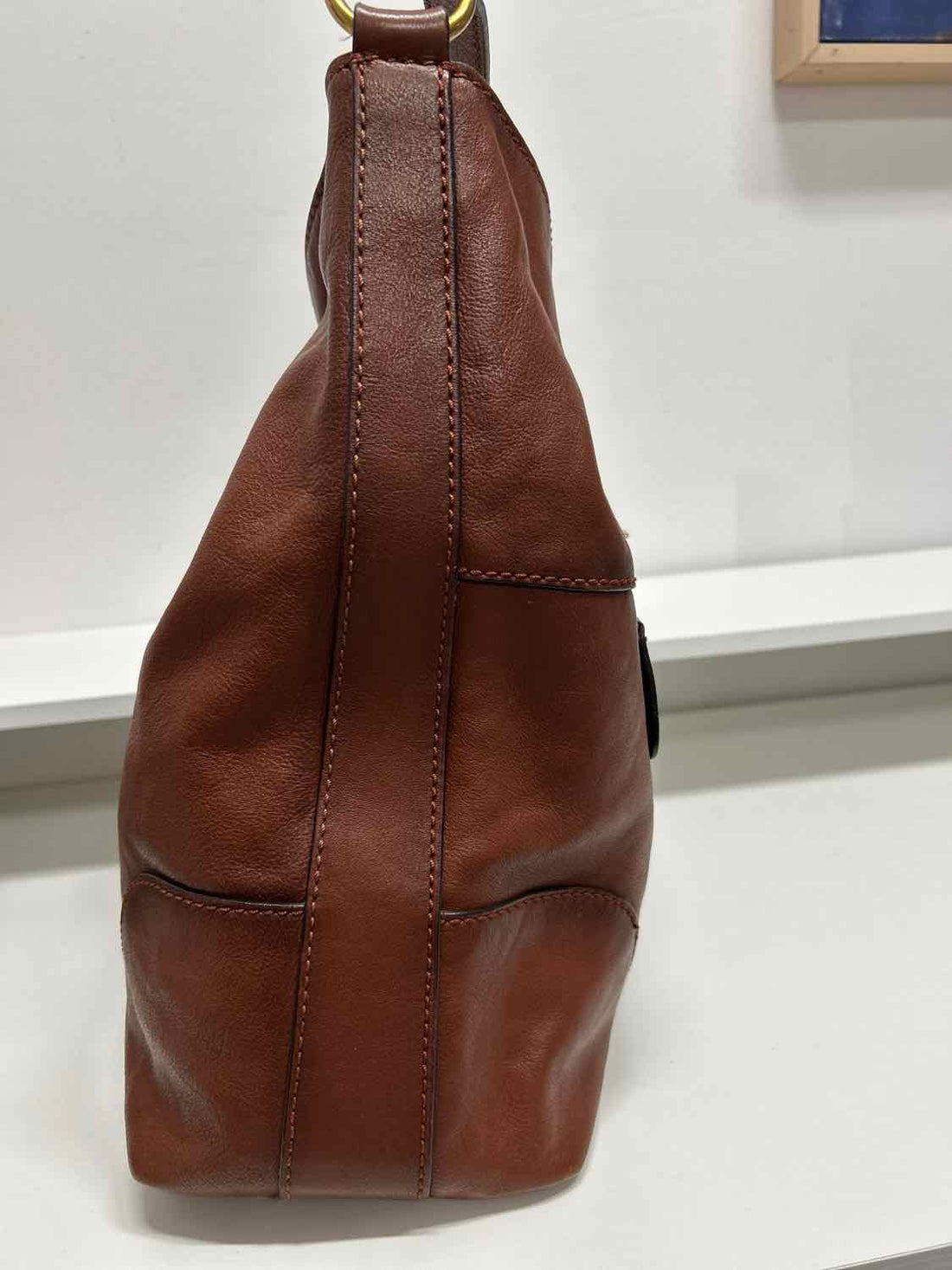 Frye Brown Leather Pre Owned Hobo