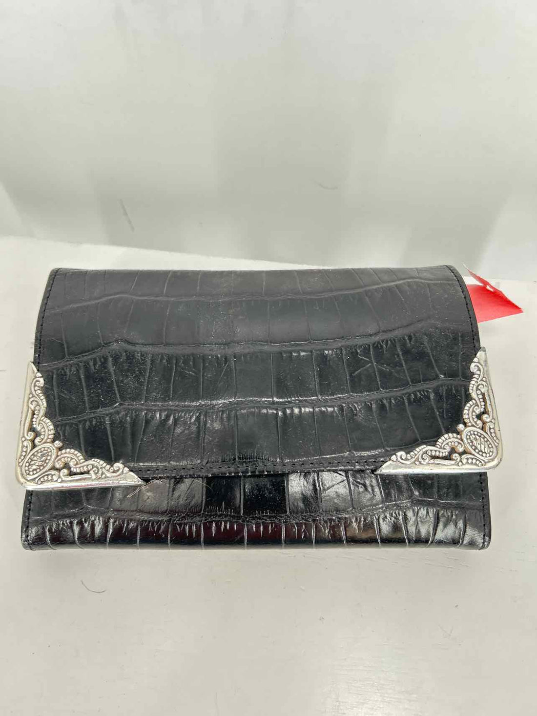 Brighton Black Croc Embossed Wallet