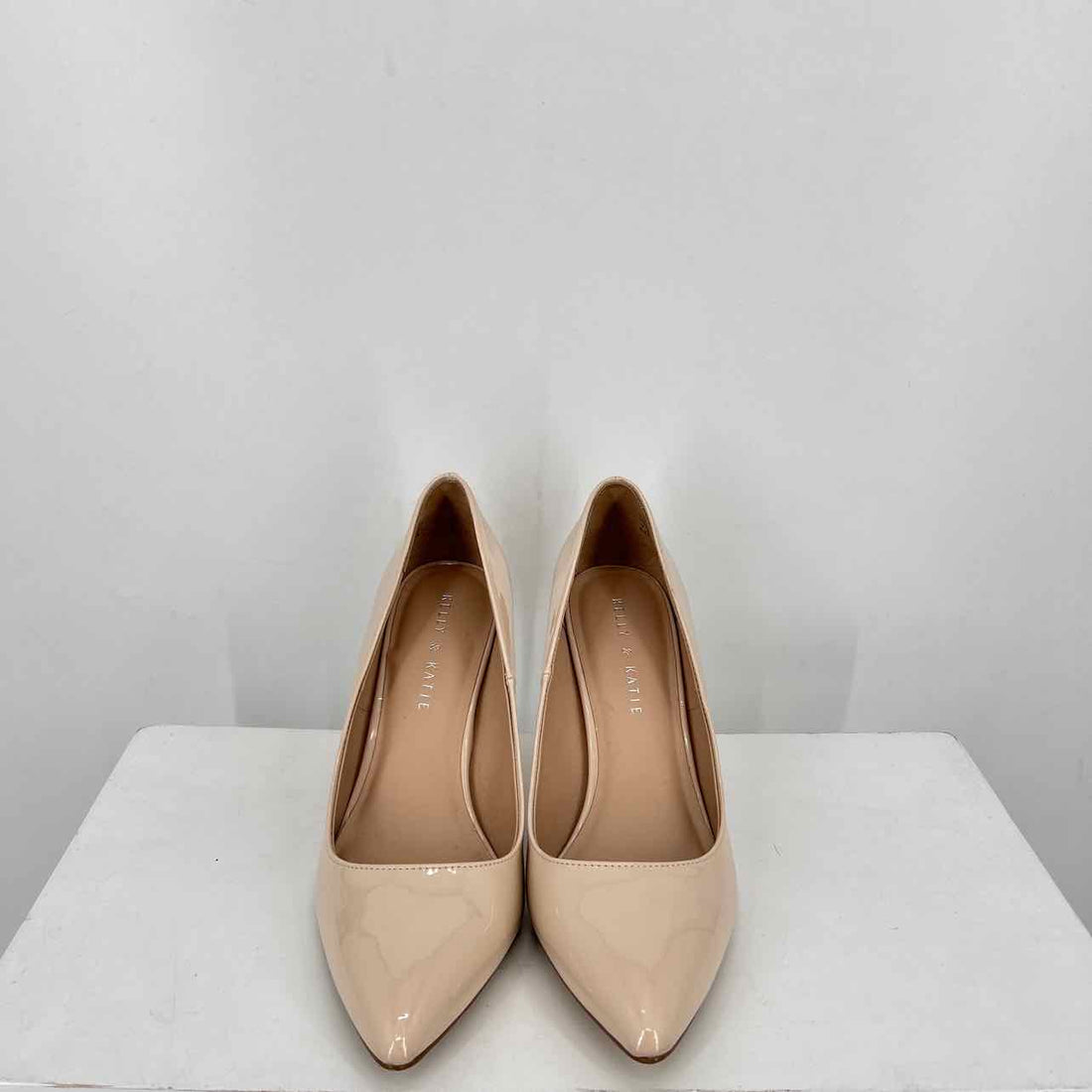 Kelly & Katie Women Size 8.5 Nude Patent Leather Heels