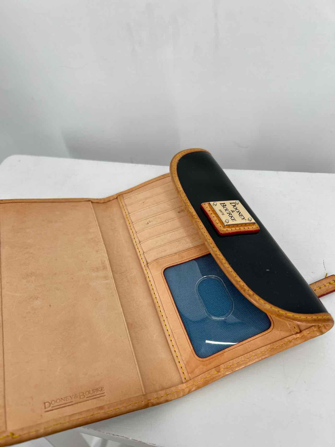Dooney & Bourke Black Patent Leather Vintage Wallet