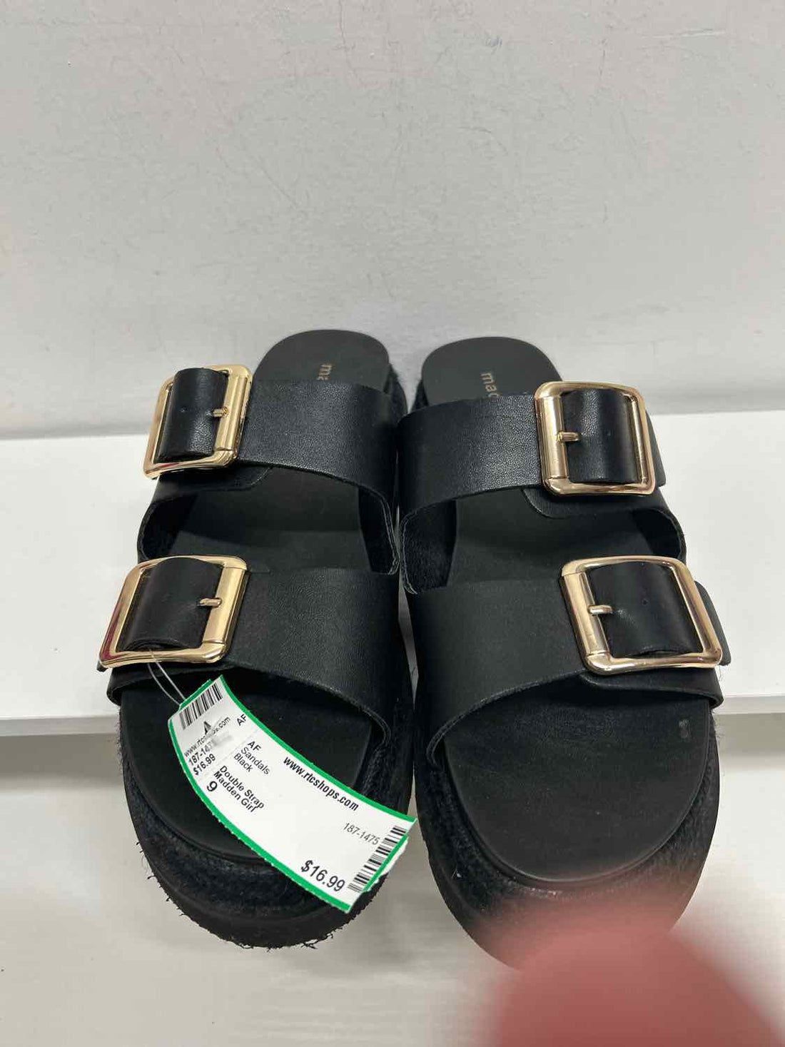 Madden Girl Women Size 9 Black Sandals