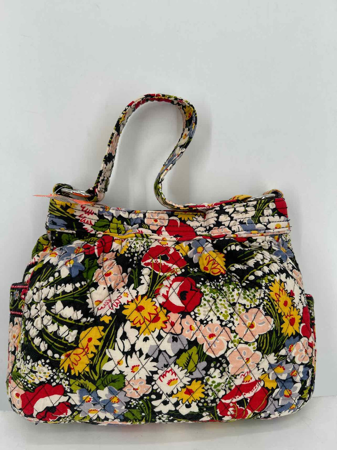 Vera Bradley Black Floral Quilted Pre Owned Shoulder
