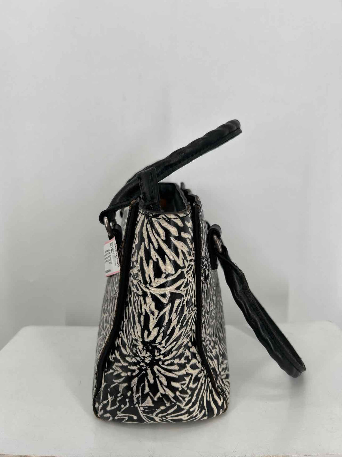 Patricia Nash Black & Cream Genuine Leather Purse