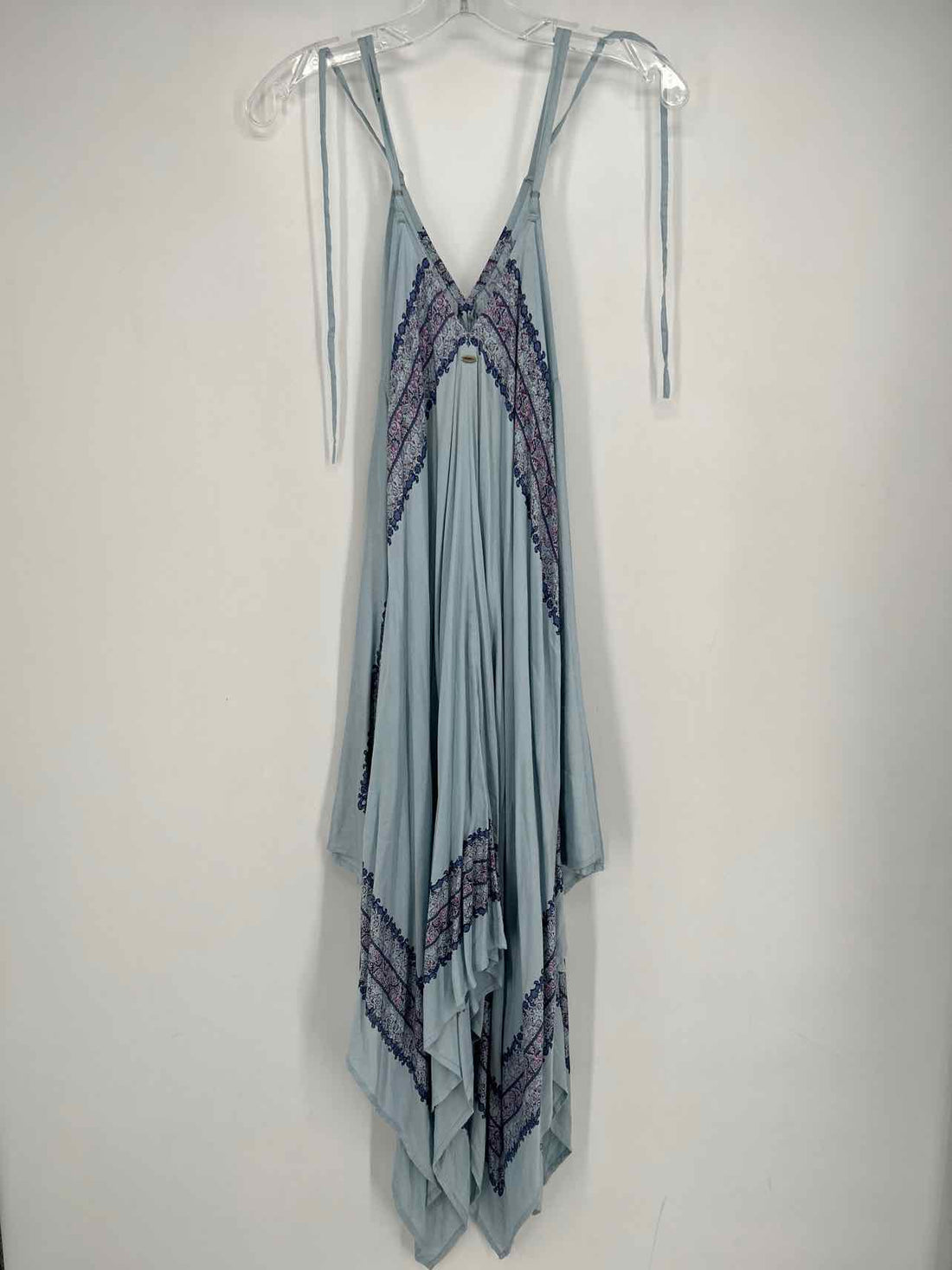 Oneil Size M Dusty Blue Print Dress
