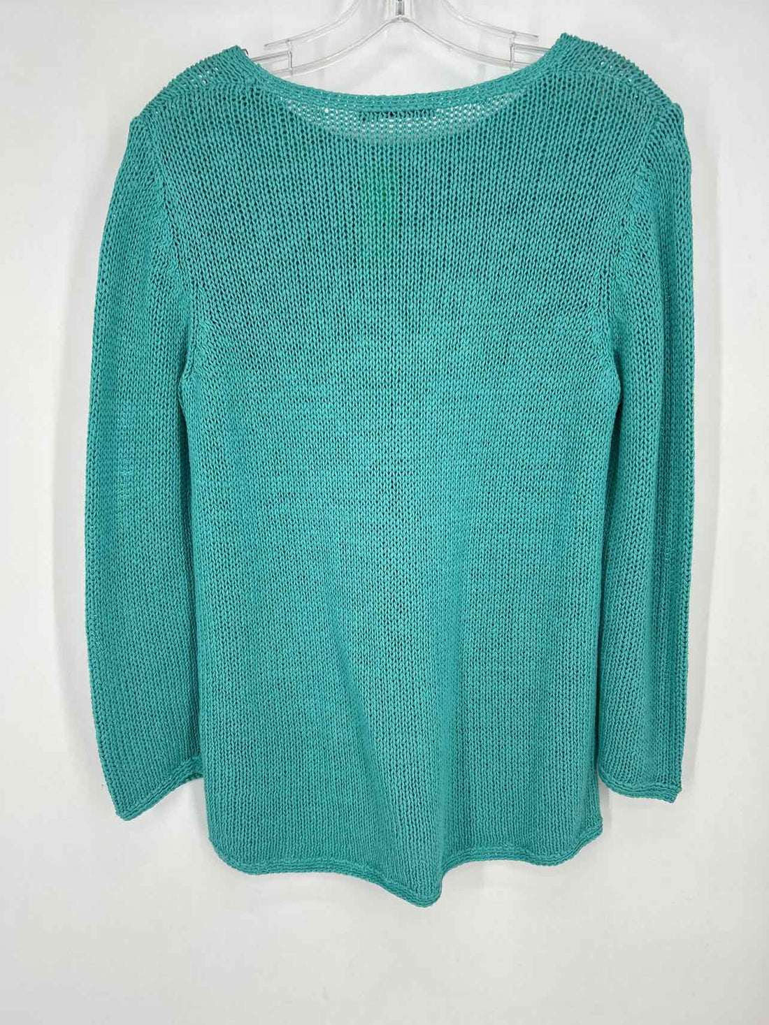 J McLaughlin Size M Teal Crochet Sweater