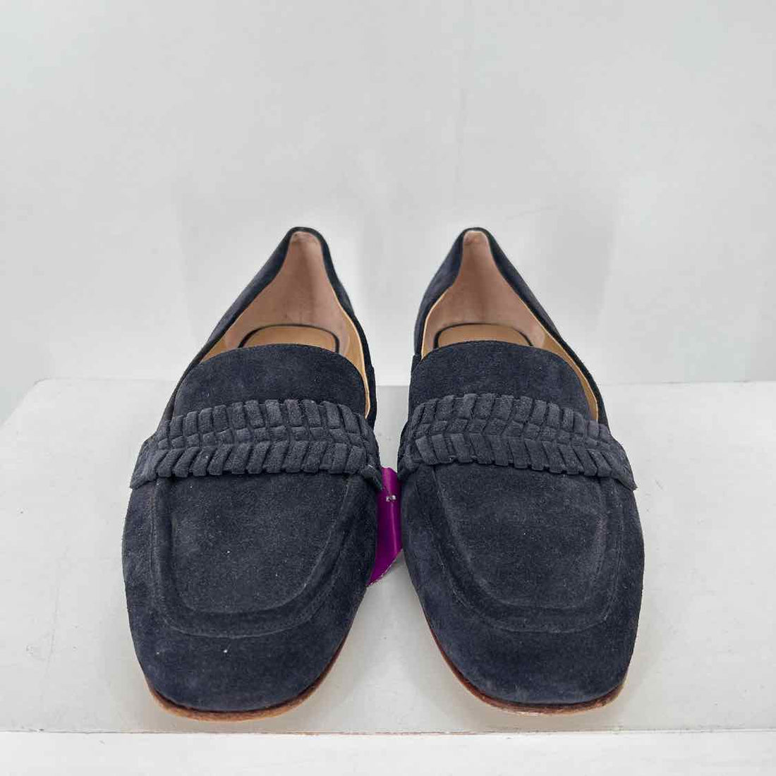 Veronica Beard Women Size 9.5 Navy Pre Owned Suede Loafers