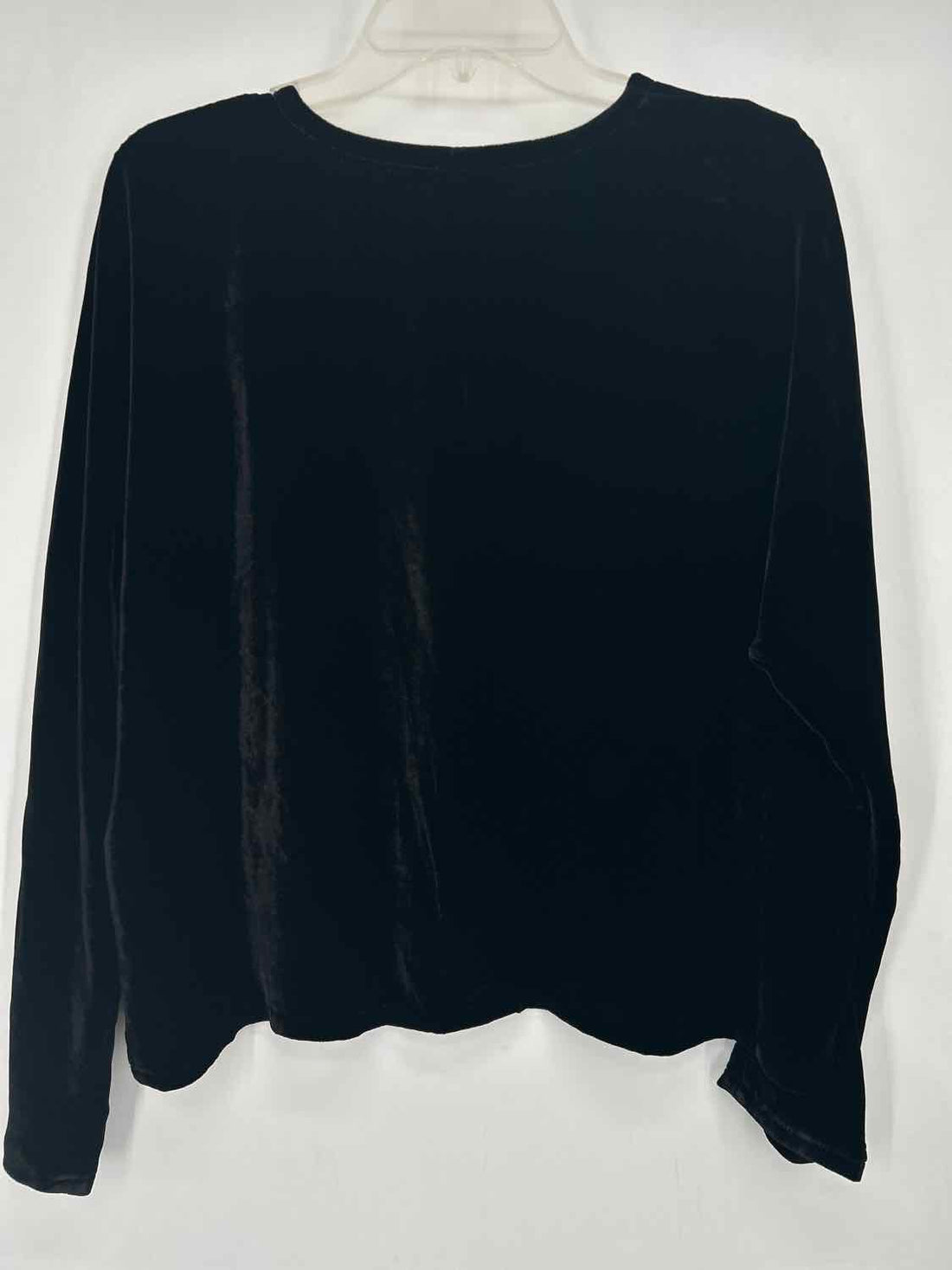 Eileen Fisher Size XS Black Velvet Long Sleeve