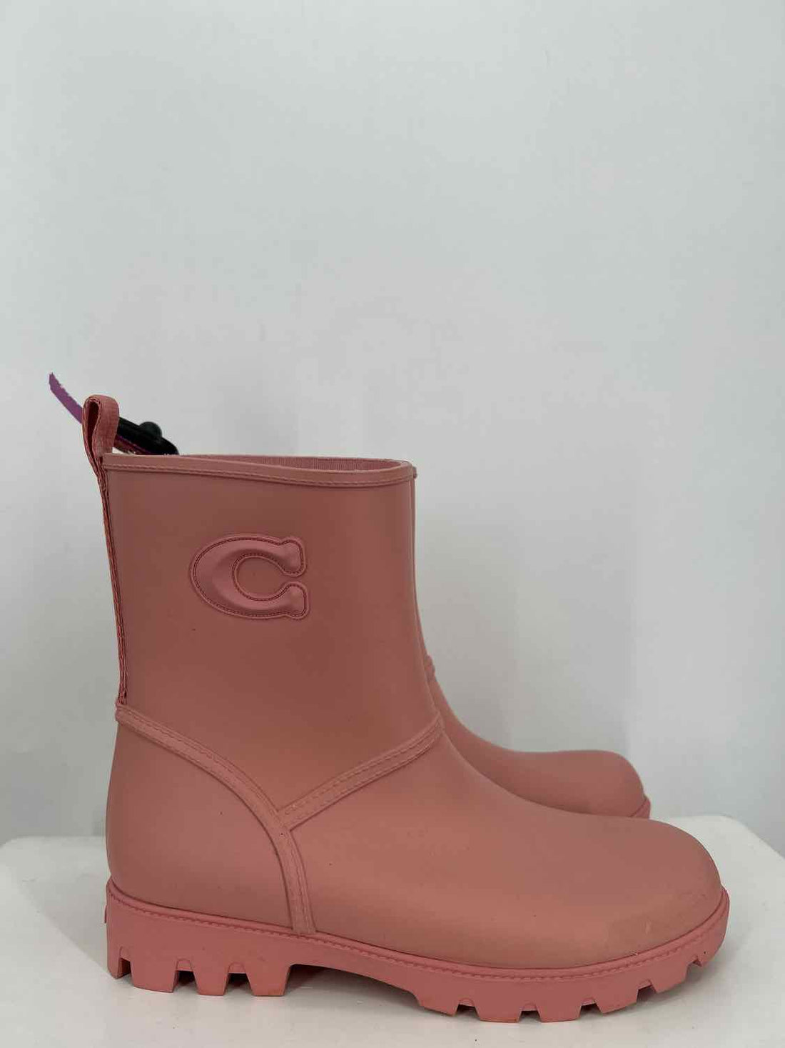 Coach Women Size 8 Pink Rain Boot