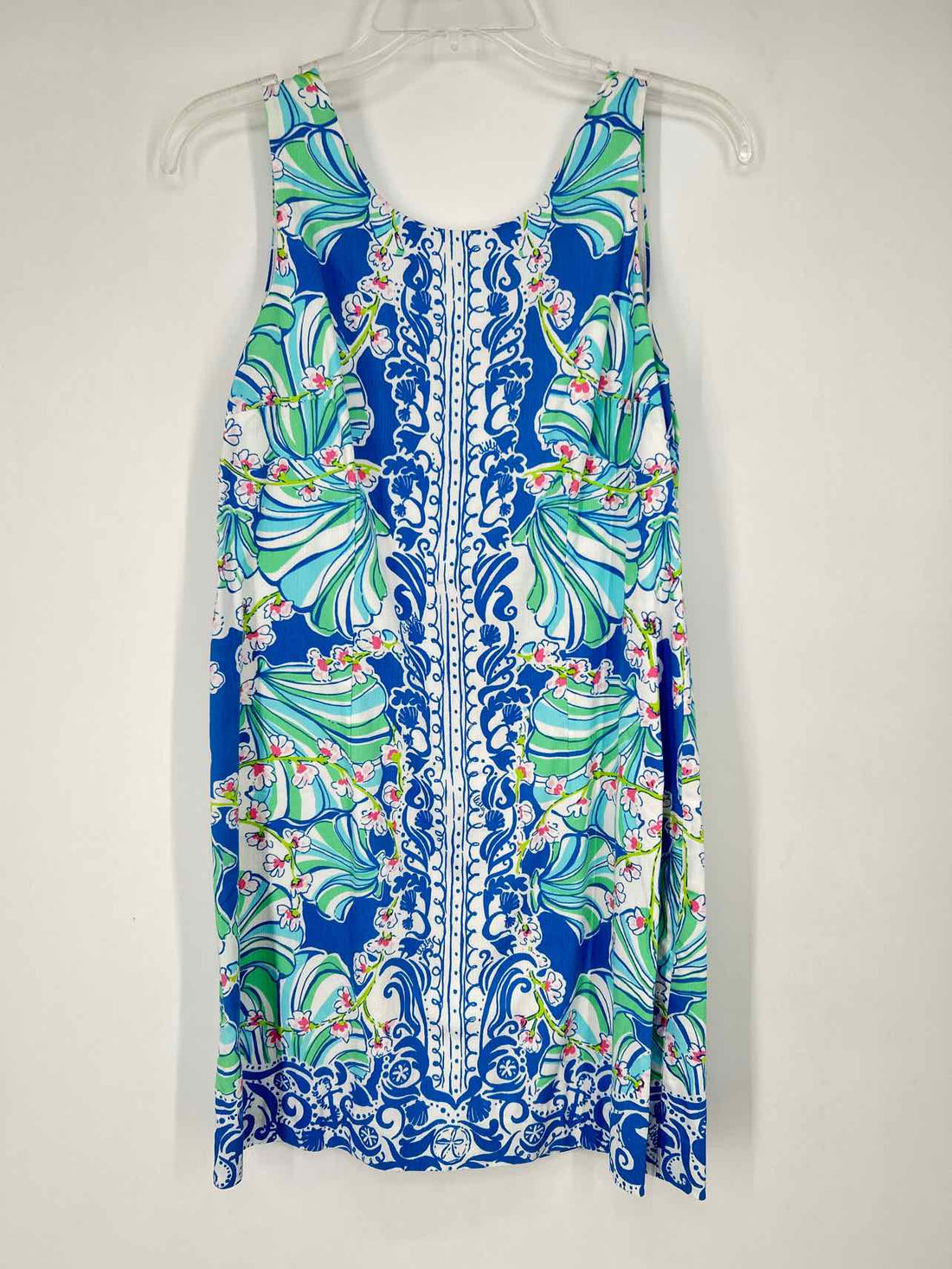 Lilly Pulitzer 4 Blue & White Print Sleeveless Lilly Pulitzer Dress