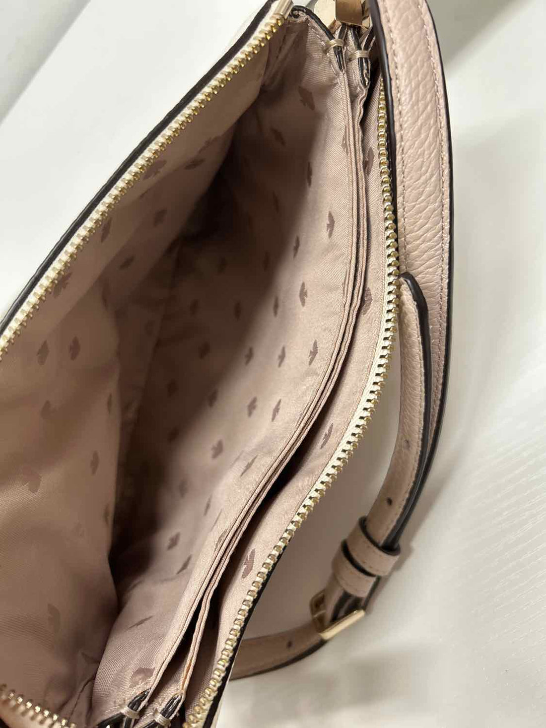 Kate Spade Blush & White Leather Pre Owned Crossbody