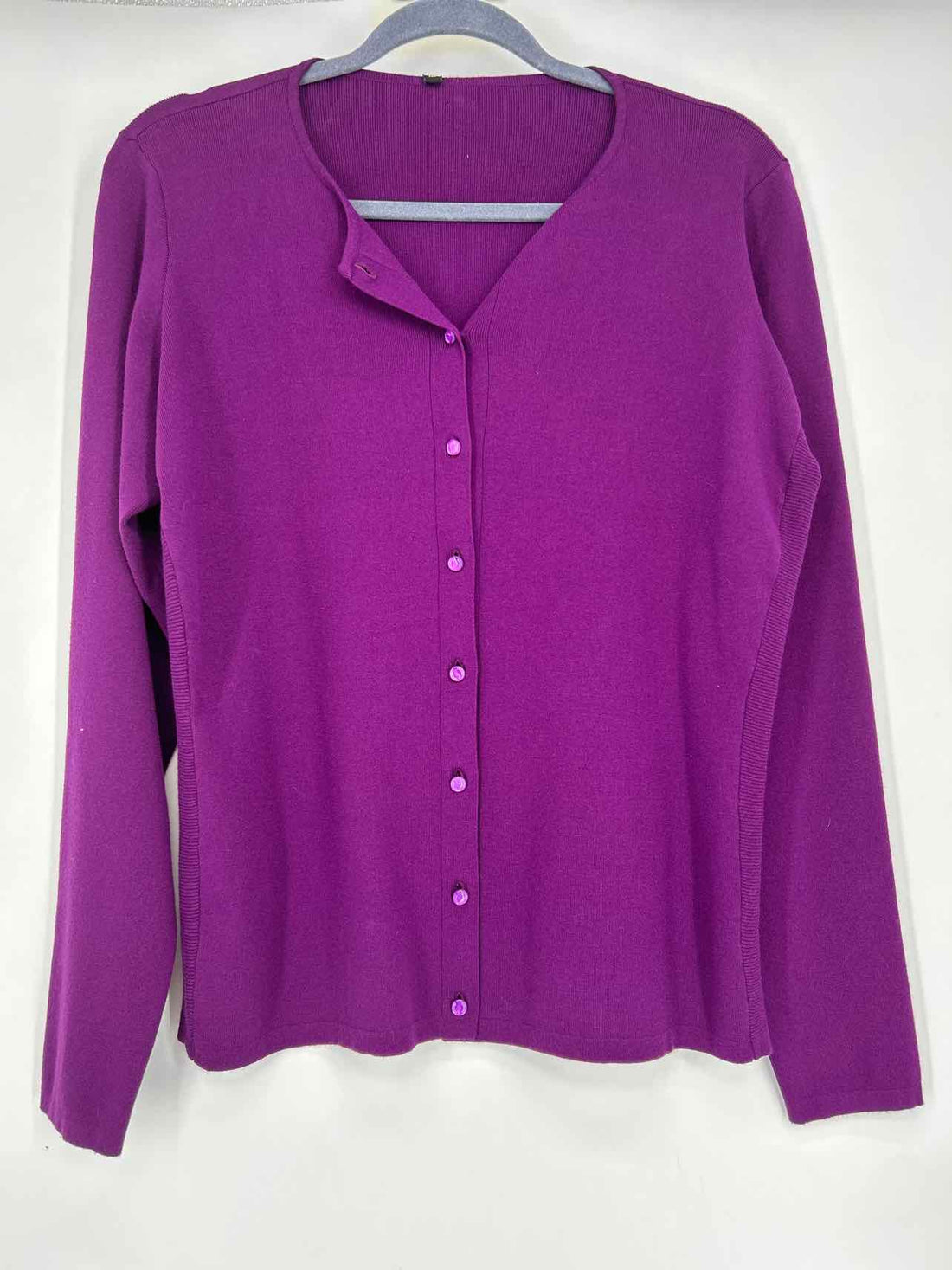 Escada Size L Dark Purple Cardigan
