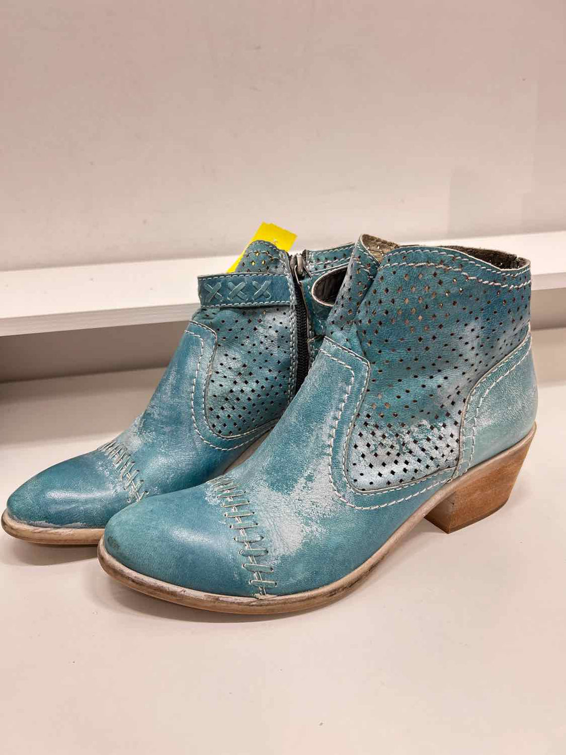 Roan by Bedstu Women Size 7 Teal New Leather Ankle Boot