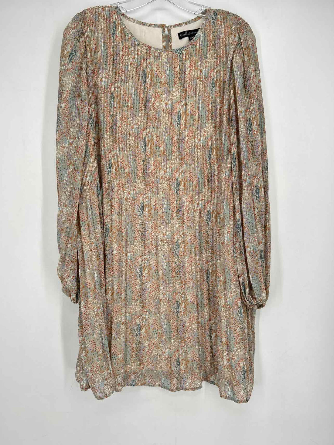 Wishlist Apparel Size S/M Sage Floral Long Sleeve Dress