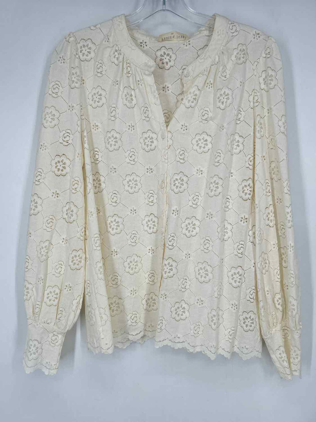 Peace N Love Size M/L Cream Long Sleeve