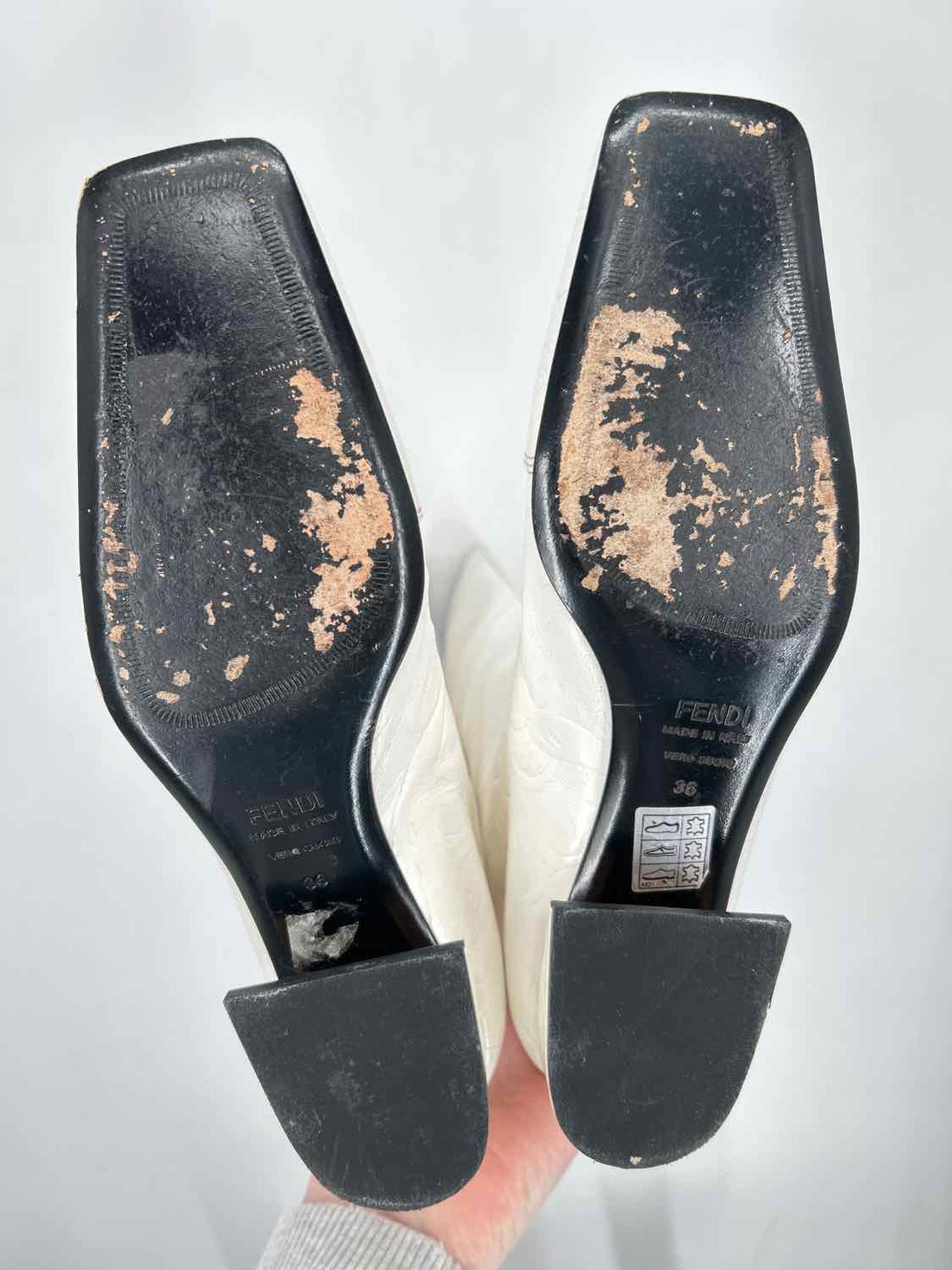 Fendi Riding Boots Size 36 White  LUXURY