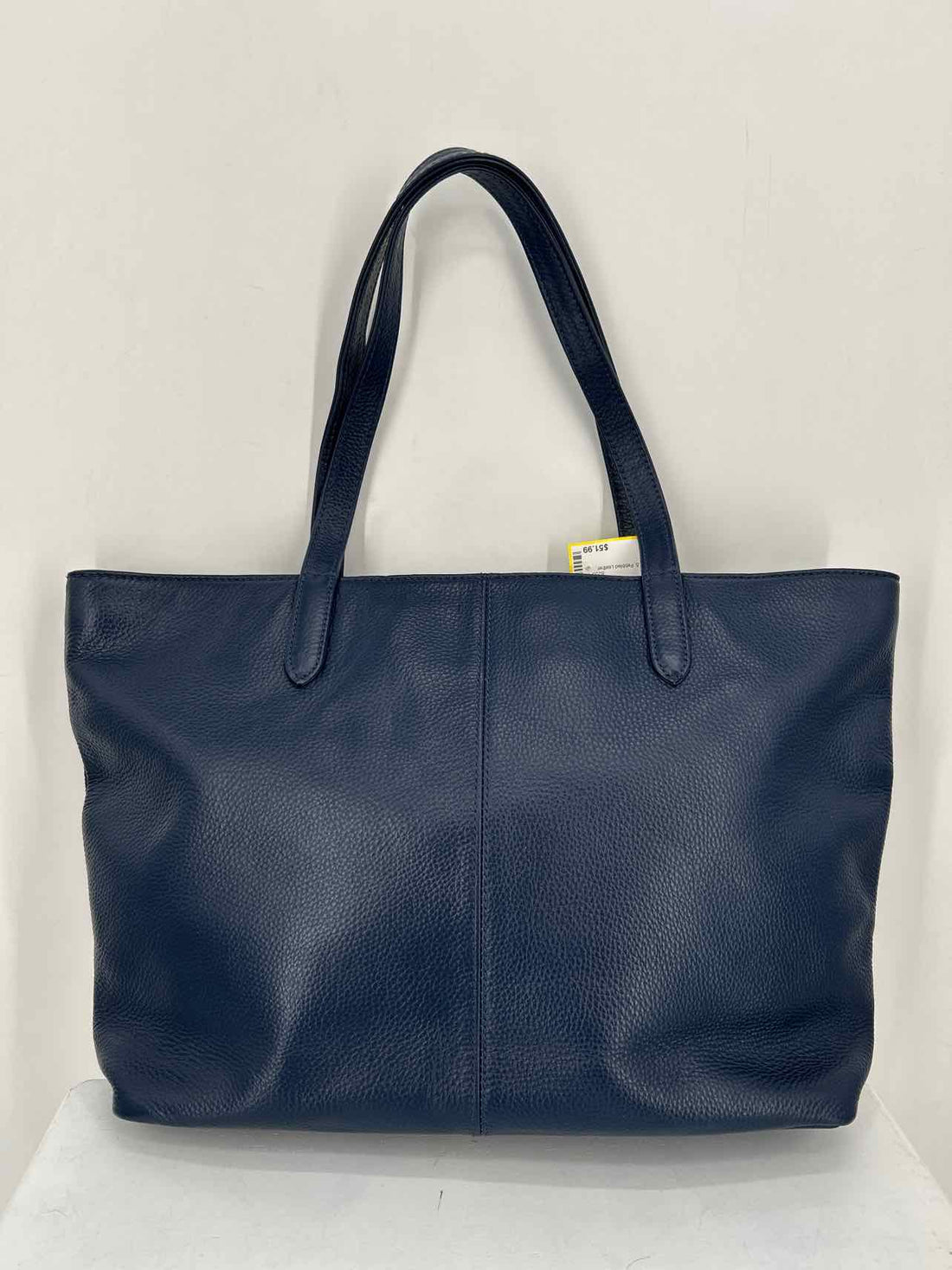 Onna Ehrlich Navy Pebbled Leather Tote