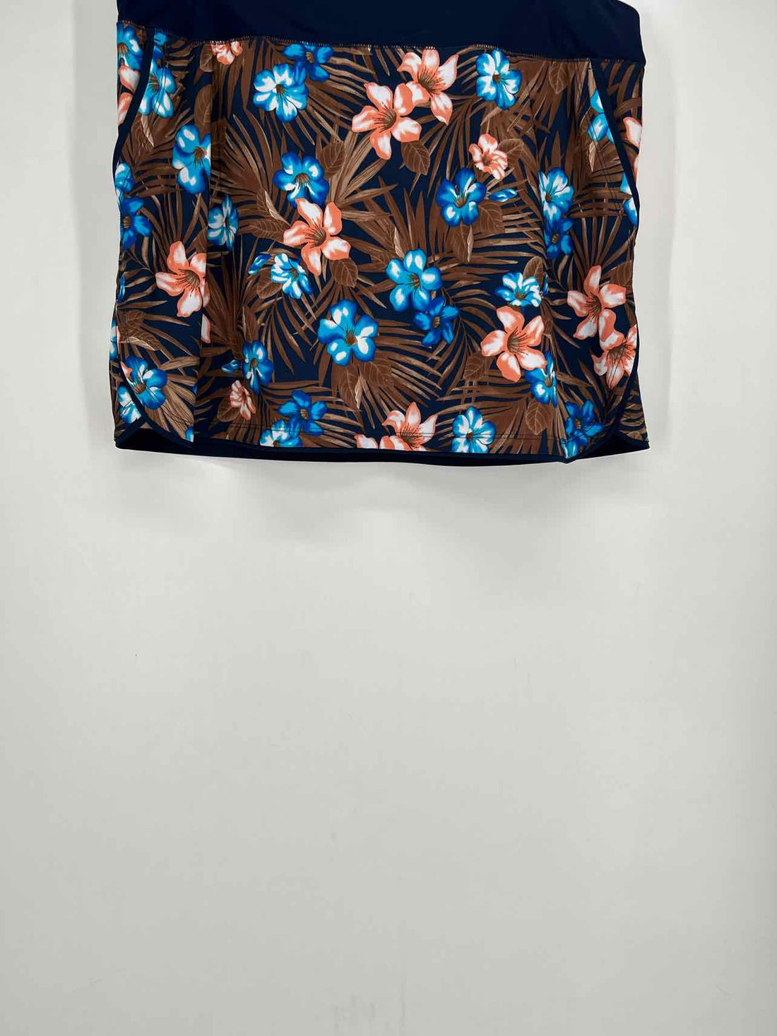 Land's End Size 18 Navy Floral Swimsuit Bottom Only