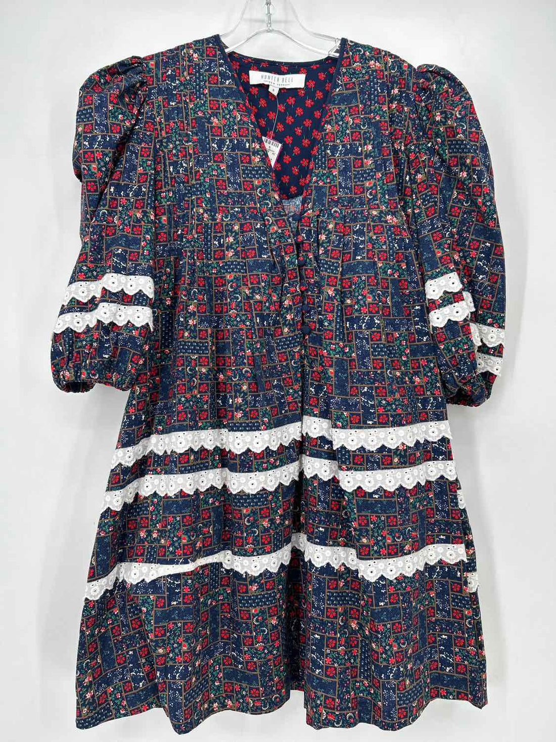 Hunter Bell Size S Navy Floral Dress