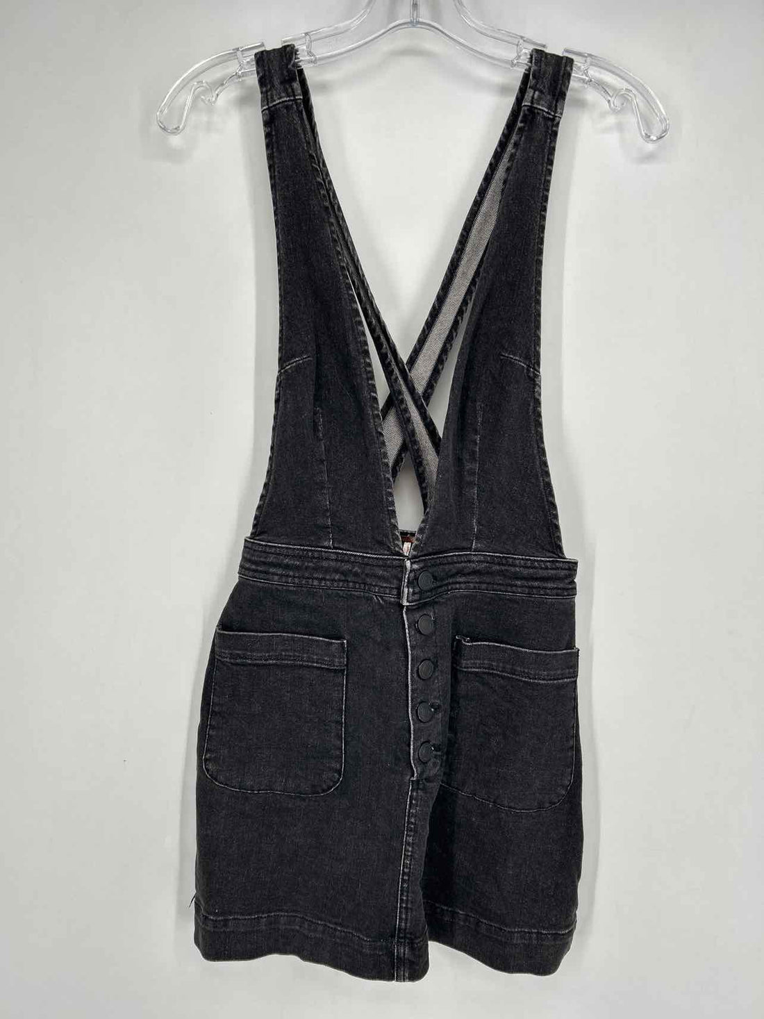 Free People Size 4 Black Denim Dress