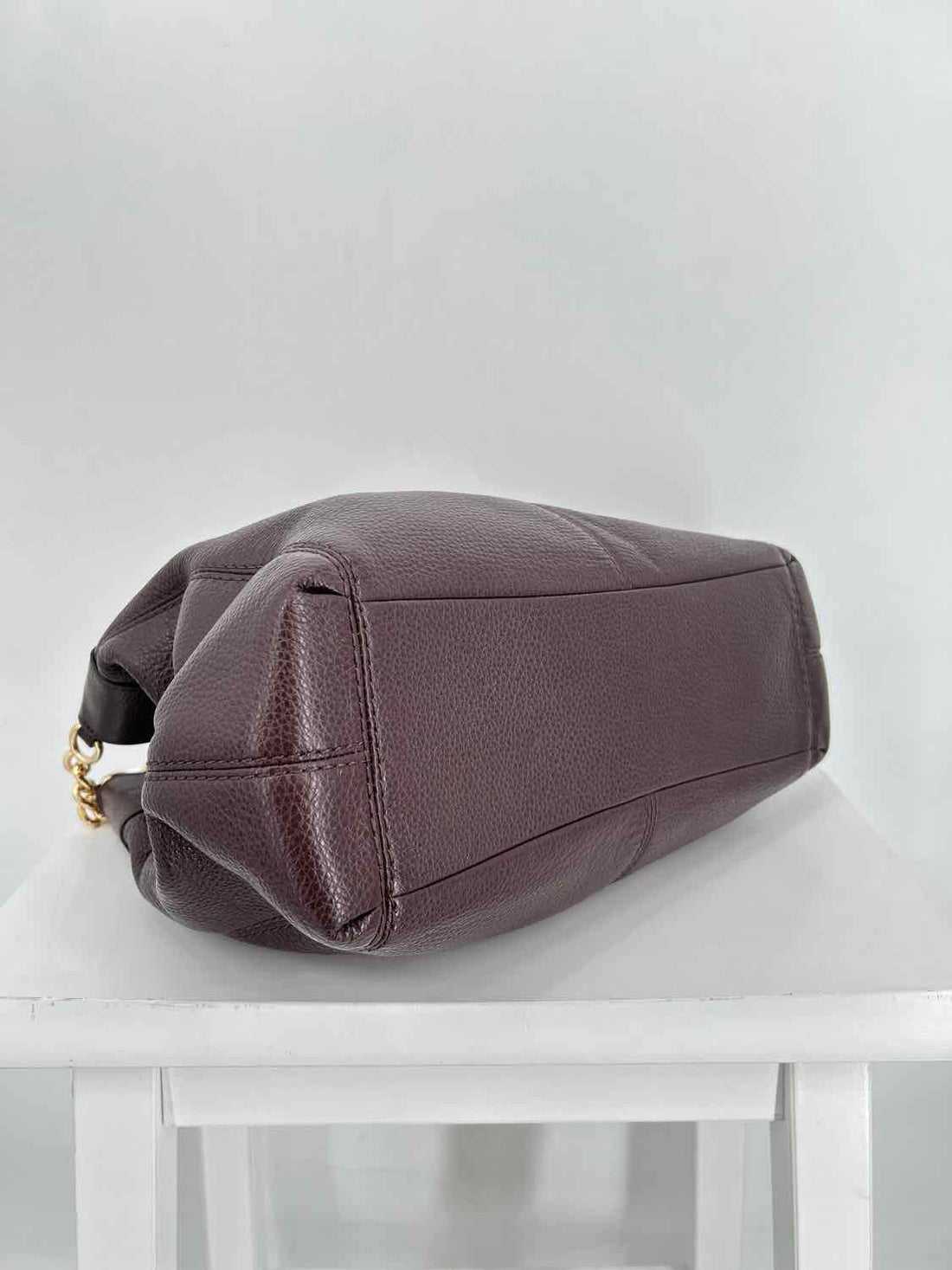 Coach Dark Plum Lexy Triple Compartment Tote