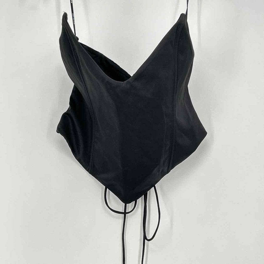 White Fox Size XL Black Strapless Sleeveless