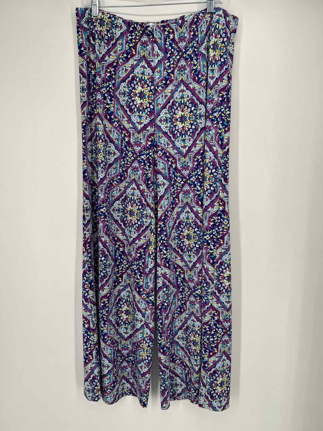 Chicos Size 2(L) Purple Print Pants