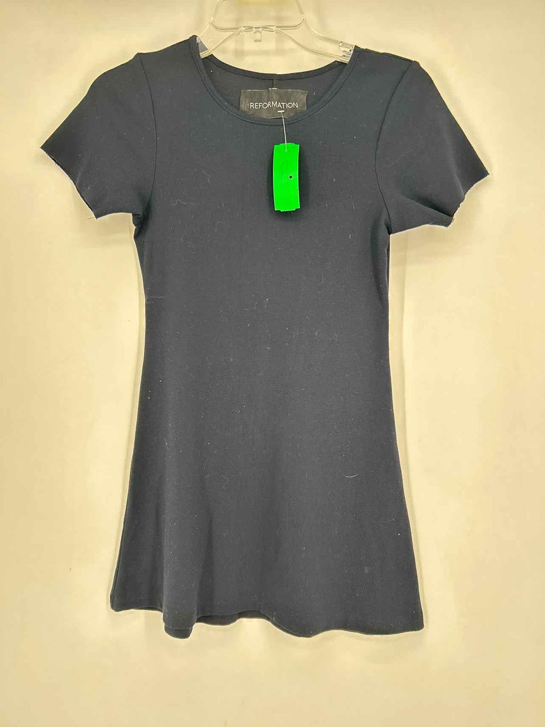 Reformation Size XS Dark Navy Short Sleeve Dress