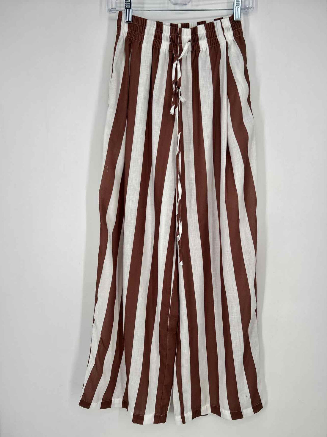 Urban Daizy S Brown & White Striped New Boutique Pants