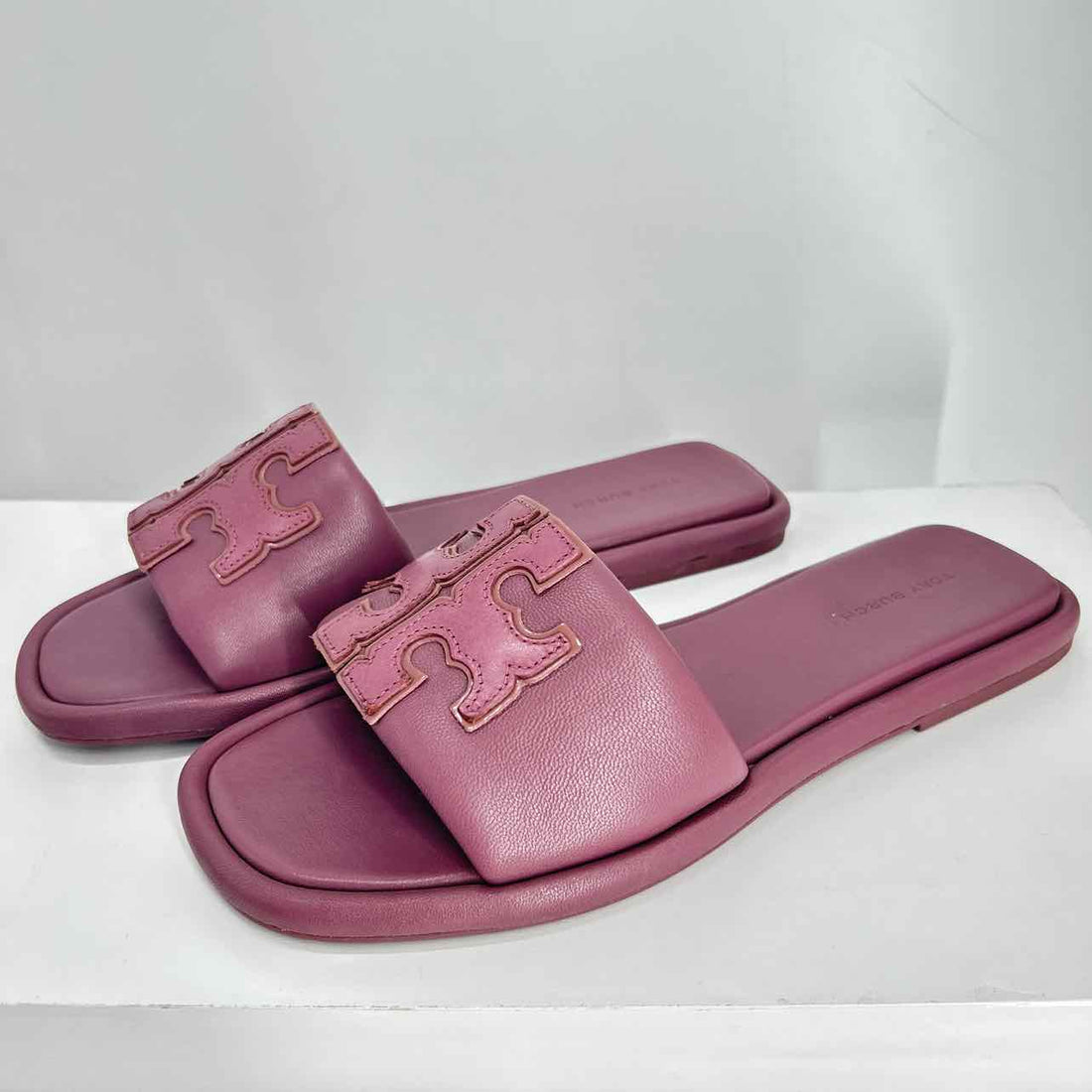 Tory Burch Women Size 7 Purple Leather Slides
