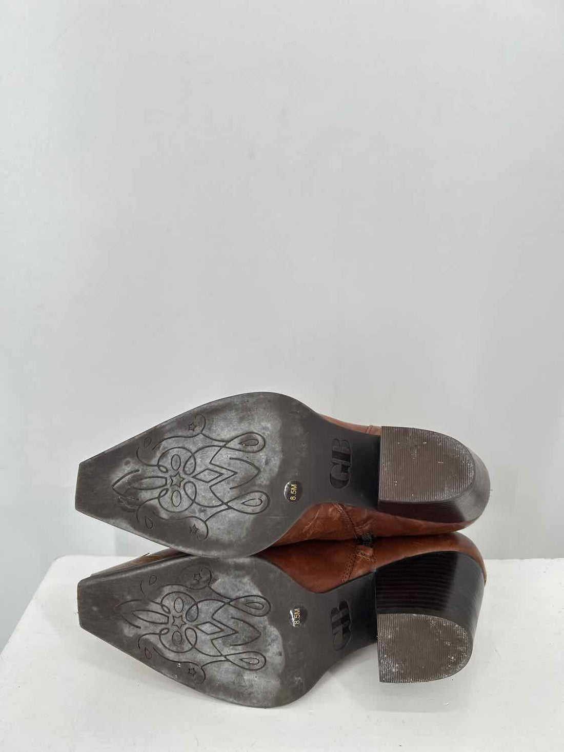 Gianni Bini Brown Leather Ankle Boot