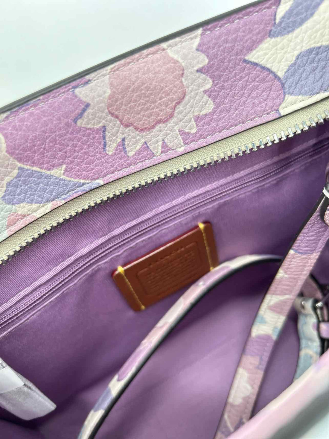 Coach Floral Pebbled Leather NWT Crossbody