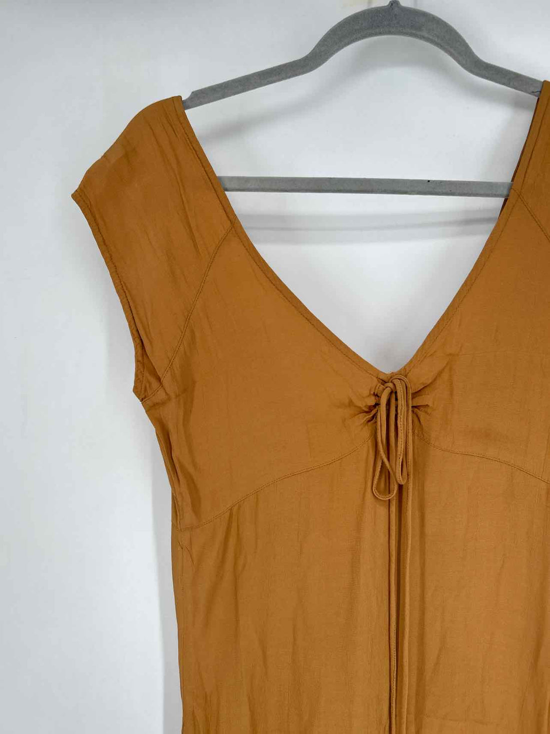 Society Amuse Size XS Tan Short Sleeve Dress