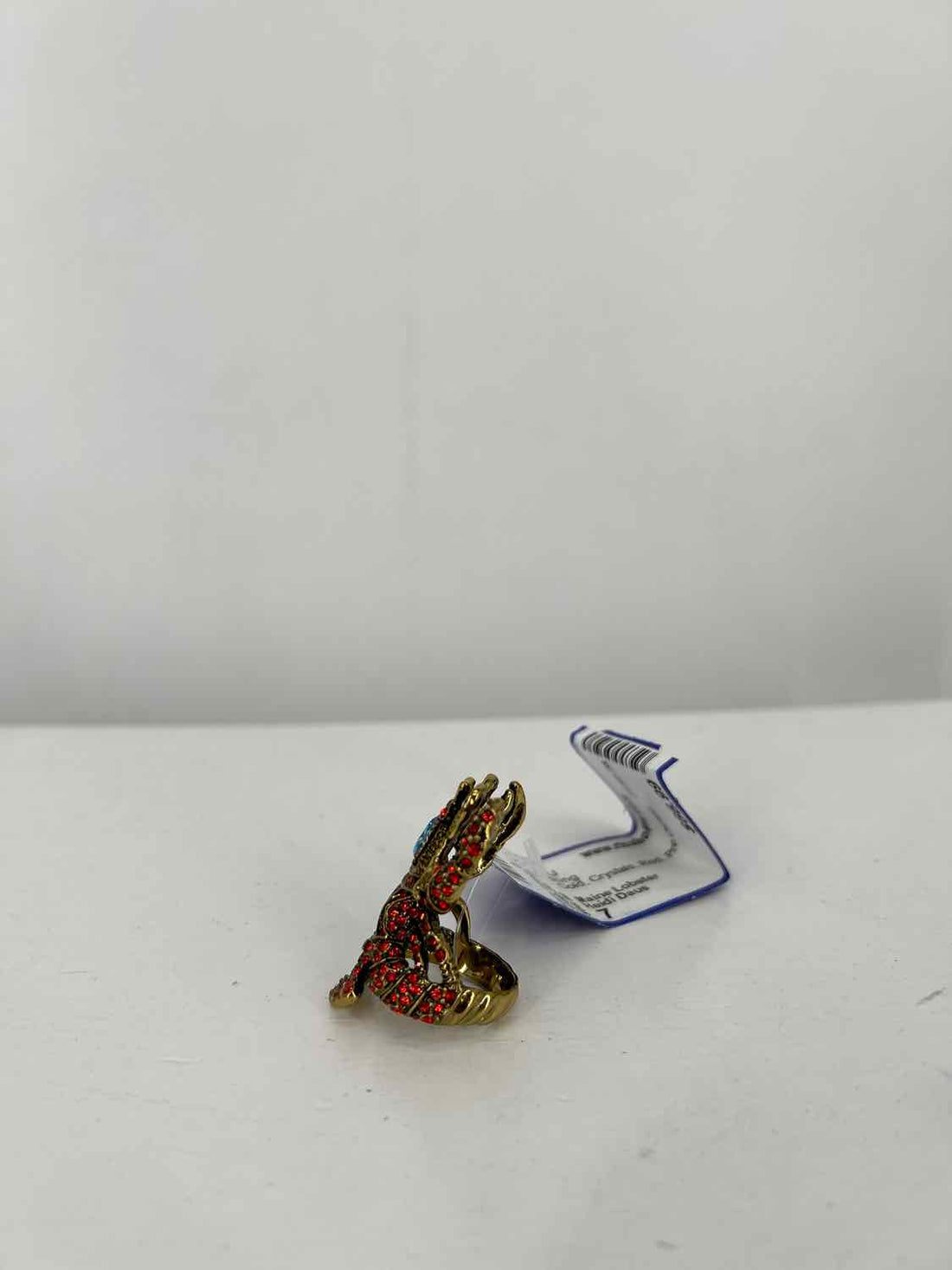Heidi Daus Size 7 Gold Crystals Red Ring