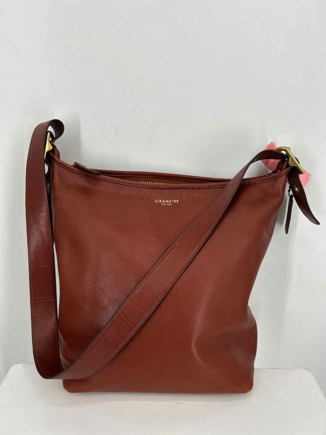Vintage Coach Brown Genuine Leather XL Hobo